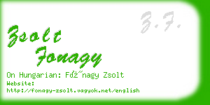 zsolt fonagy business card